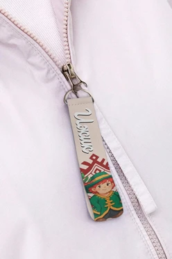 Купить ремувку 2,5х15 см с полукольцом, с принтом "izhik"