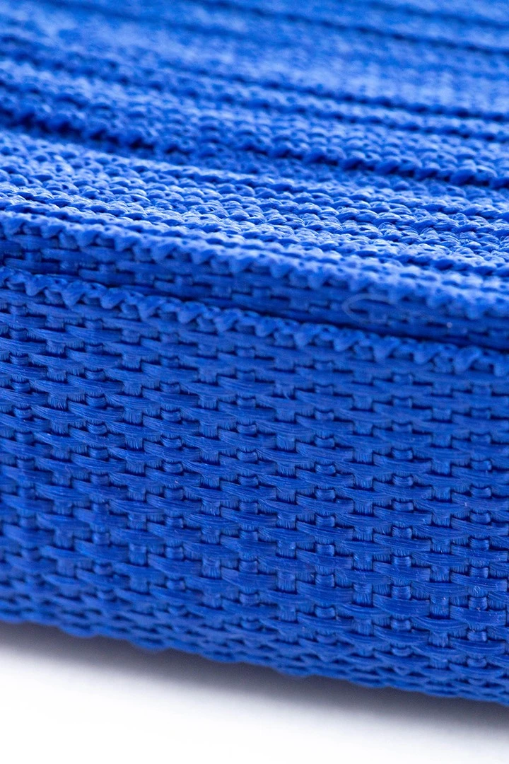 Лента ременная ширина 3 см, oднотонная синяя#3