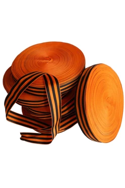 Лента георгиевская в рулоне 100 метров, ширина 3,5 см#1