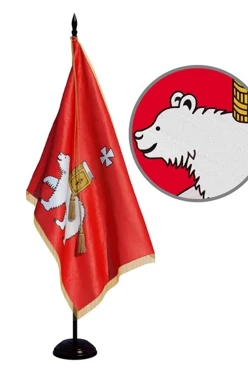 Купить знамя Пермского края из атласа печатное