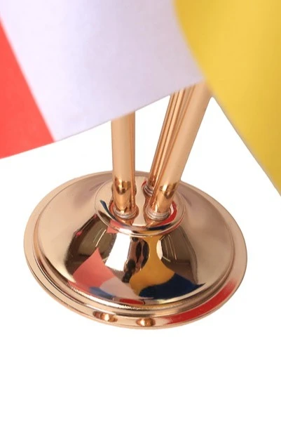 Флагшток настольный (золото, сталь) 4 штока#6 Флагшток настольный (золото, сталь) 4 штока#6