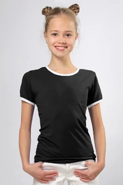 Купить футболку Атлетик детскую черно-белую