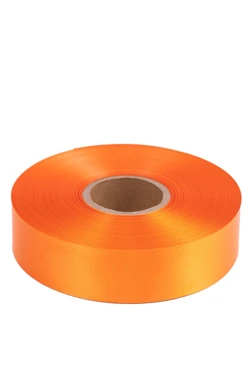 Купить ленту сaтин шириной 30 мм, однотонную оранжевую