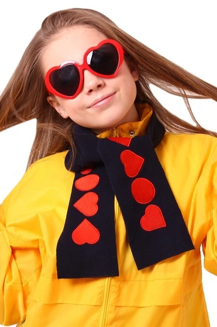 Шарф флисовый однослойный 15х130 см, однотонный  "Shapes"#2