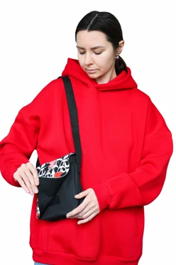 Сумка на плечо Дерри, с клапаном с полной запечаткой#2