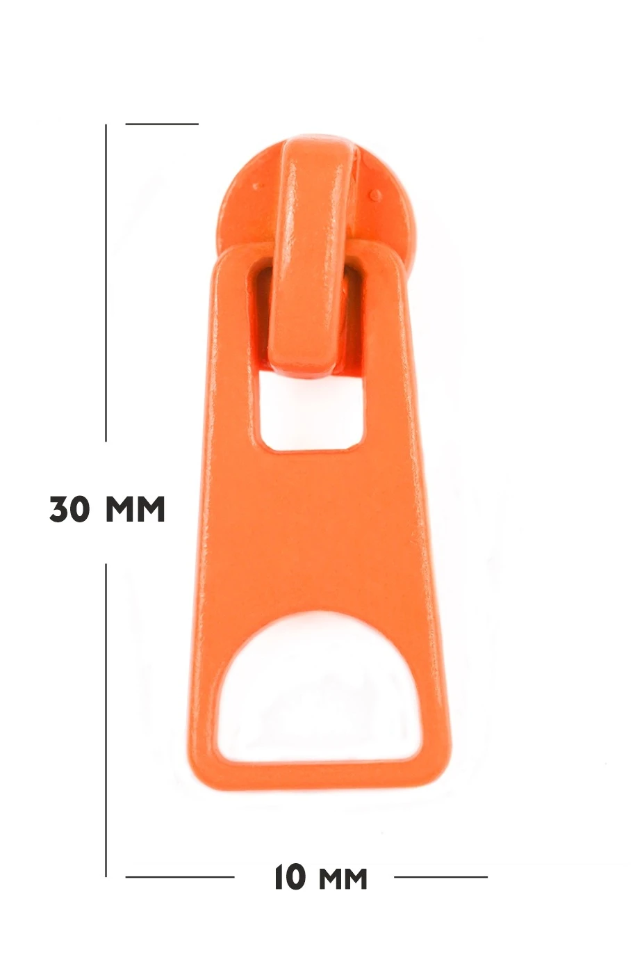 Купить бегунок тип 5 для спиральной молнии, оранжевый