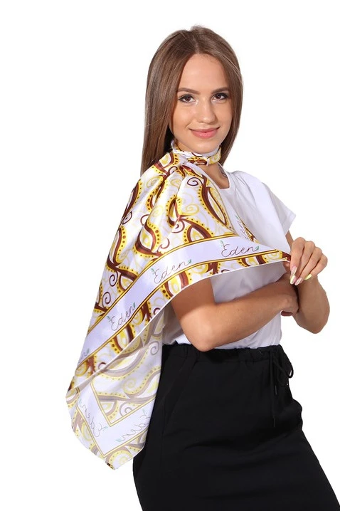 Платок Шанель 80х80 см, с полной запечаткой#1