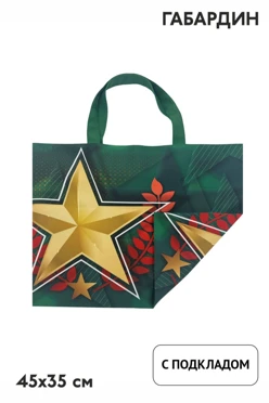 Сумка Универсал из габардина 45х35 см, с печатью