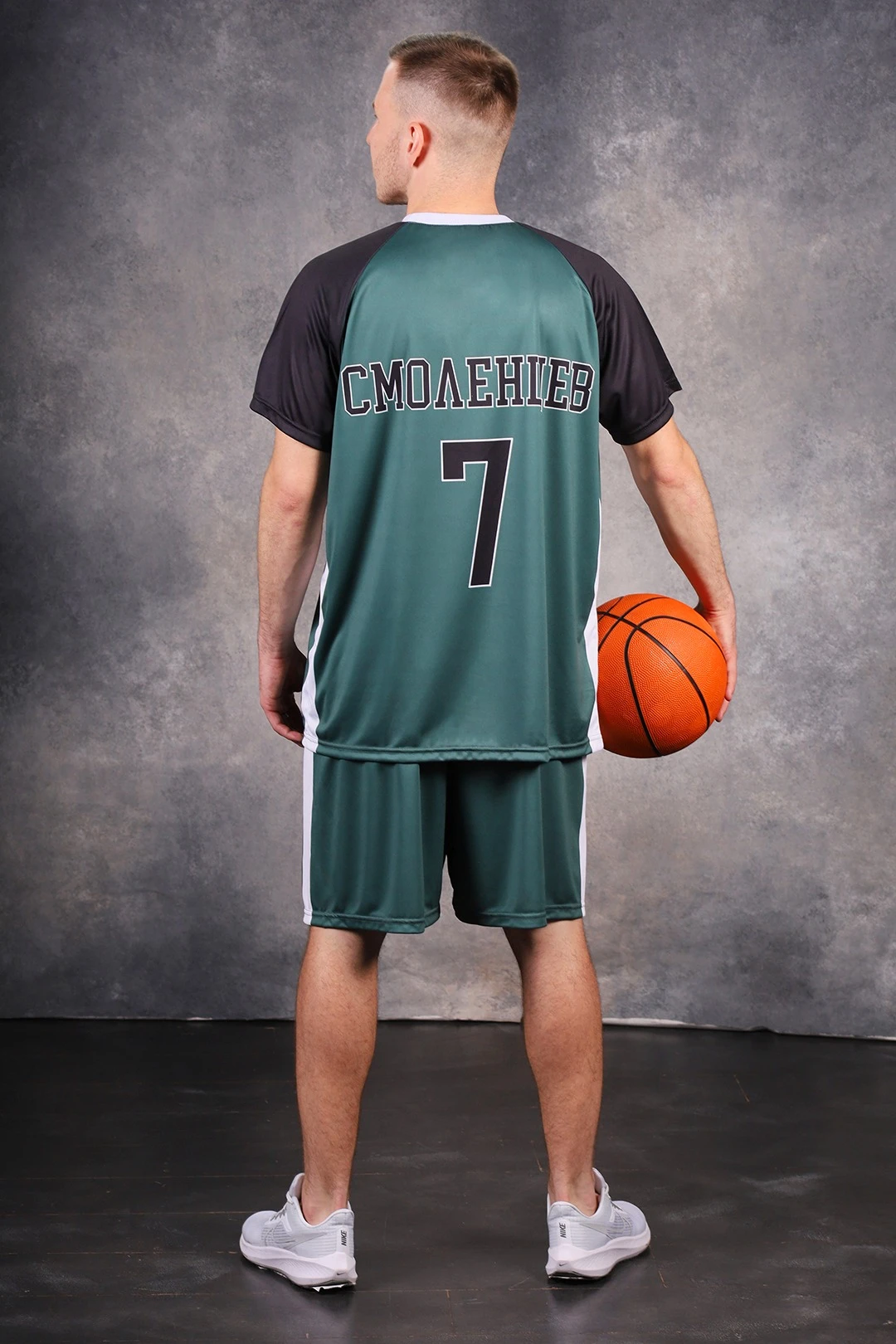 Шорты Реал футбольные мужские с полной запечаткой "Number 7"#2