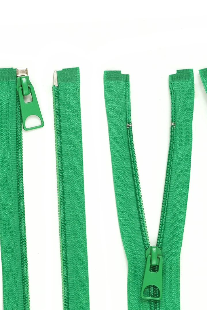 Купить молнию спираль тип 5 разъемная 40 см, зеленую