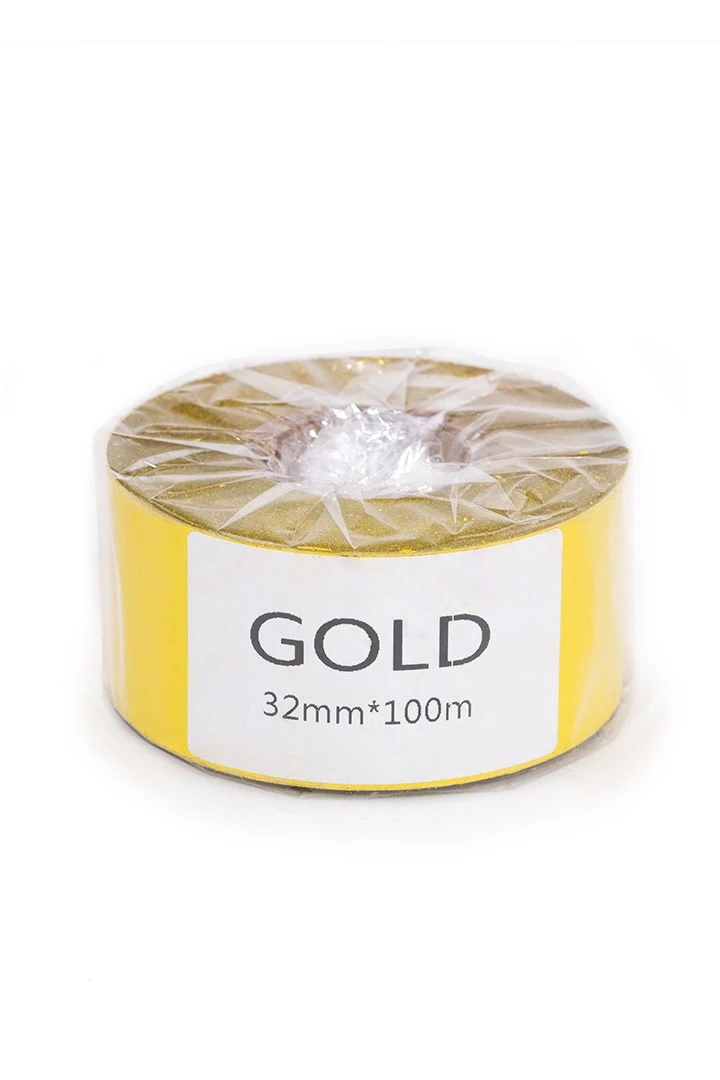 Лента термотрансферная ширина 3,2 см, золото#2