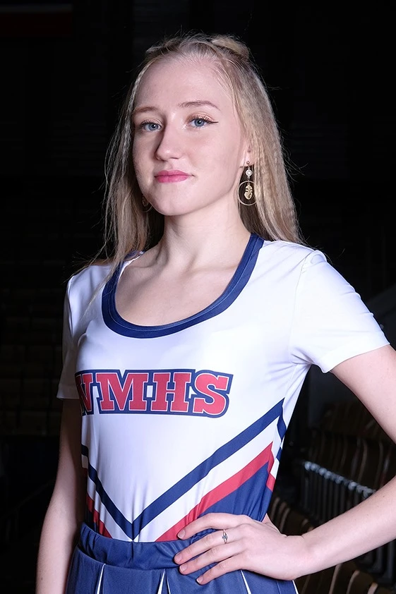 Топ Дэниель удлиненный женский, с полной запечаткой "WMHS"#2