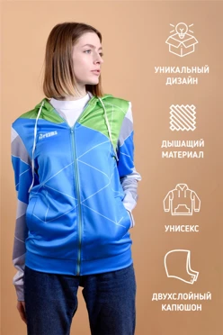 Балахон Ронни унисекс с полной запечаткой#1