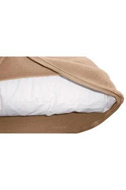 Купить наволочку из флиса 30*30 см, однотонную бежевую