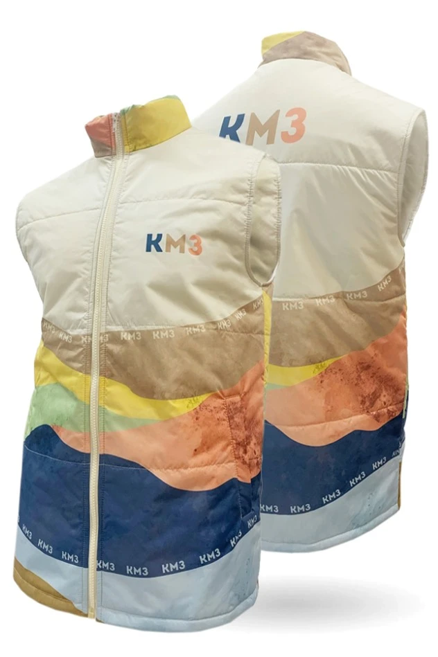 Жилет Портер на синтепоне со стежкой унисекс, с полной запечаткой "KMZ"#7