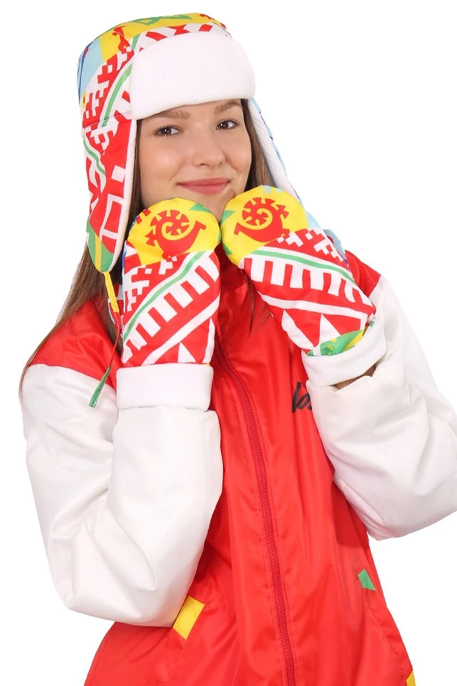 Шапка-ушанка Винтер на флисе взрослая, с полной запечаткой#1 Шапка-ушанка Винтер на флисе взрослая, с полной запечаткой#1