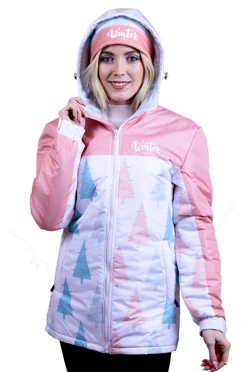 Купить куртку Норд, унисекс, с полной запечаткой "Winter park"