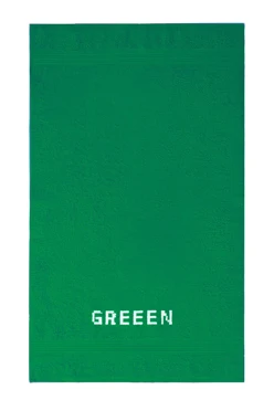 Купить полотенце махровое 50х90 см с вышивкой (Ituma), ярко-зеленое