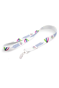 Лента для бейджа блекаут ширина 2,5 см, с клипсой, с печатью#1 Лента для бейджа блекаут ширина 2,5 см, с клипсой, с печатью#1