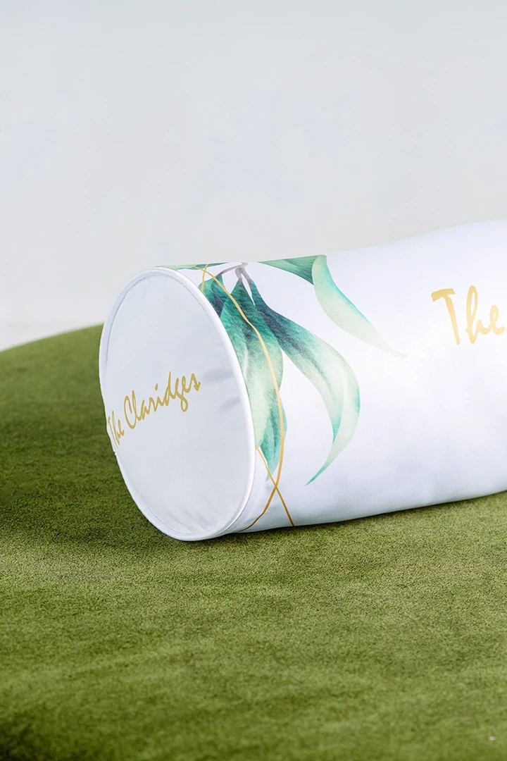 Купить подушку-валик 16х45 см, с принтом "The Claridges"