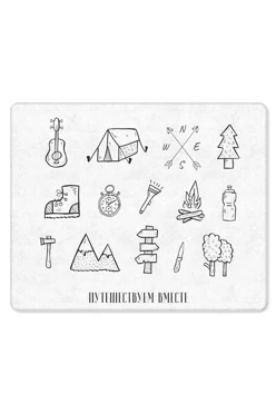 Купить плед Палитра флисовый 120х150 см (двухсторонний), с принтом "Adventure awaits you"