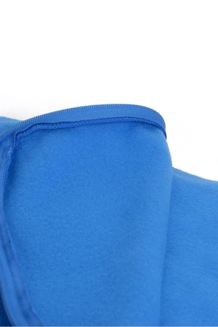 Плед Трансформер (плед-подушка) флисовый 155х170 см, однотонный голубой#4