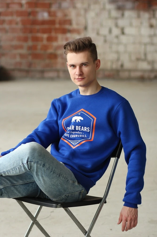 Свитшот Тревис из футера унисекс, однотонная "Polar Bears"#2 Свитшот Тревис из футера унисекс, однотонная "Polar Bears"#2