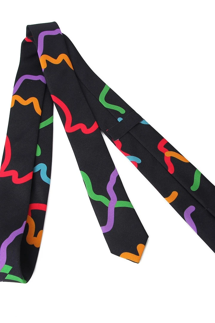 Галстук Слим узкий самовяз мужской, с полной запечаткой "Patterns"#5