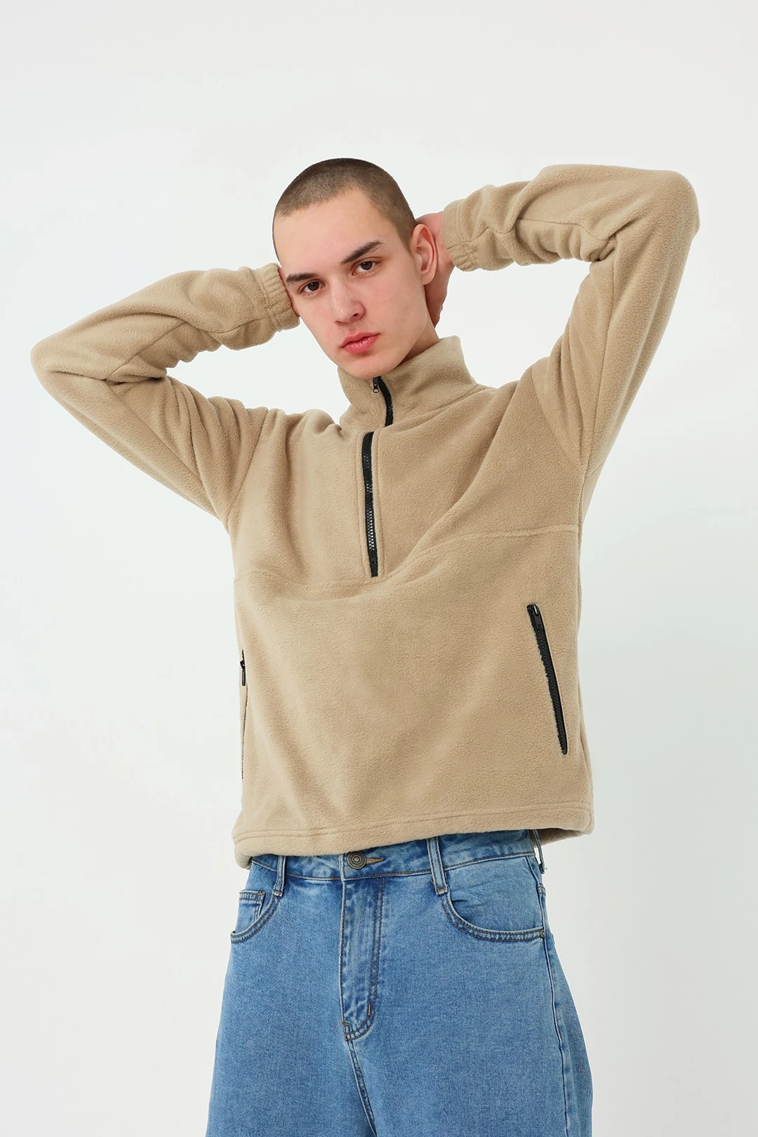 Толстовка Мэйсон флисовая унисекс, однотонная#3