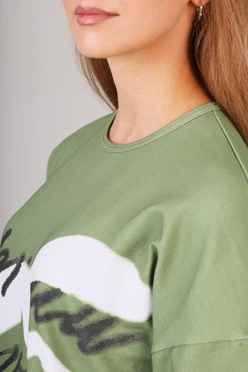 Футболка Бен оверсайз из кулирки хб женская с полной запечаткой#1