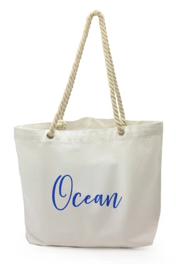 Купить сумку Бора из канваса 45х35х12 см, однотонная "Ocean"