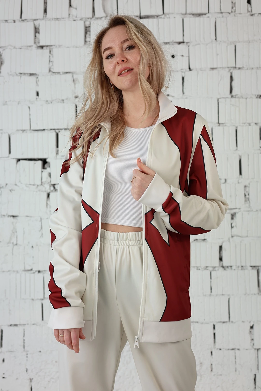 Спортивный костюм Стайлинг женский с полной запечаткой "Superhero"