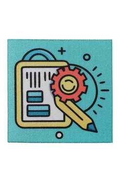 Купить наклейку-стикер Квадрат 6х6 см с печатью "Tech"