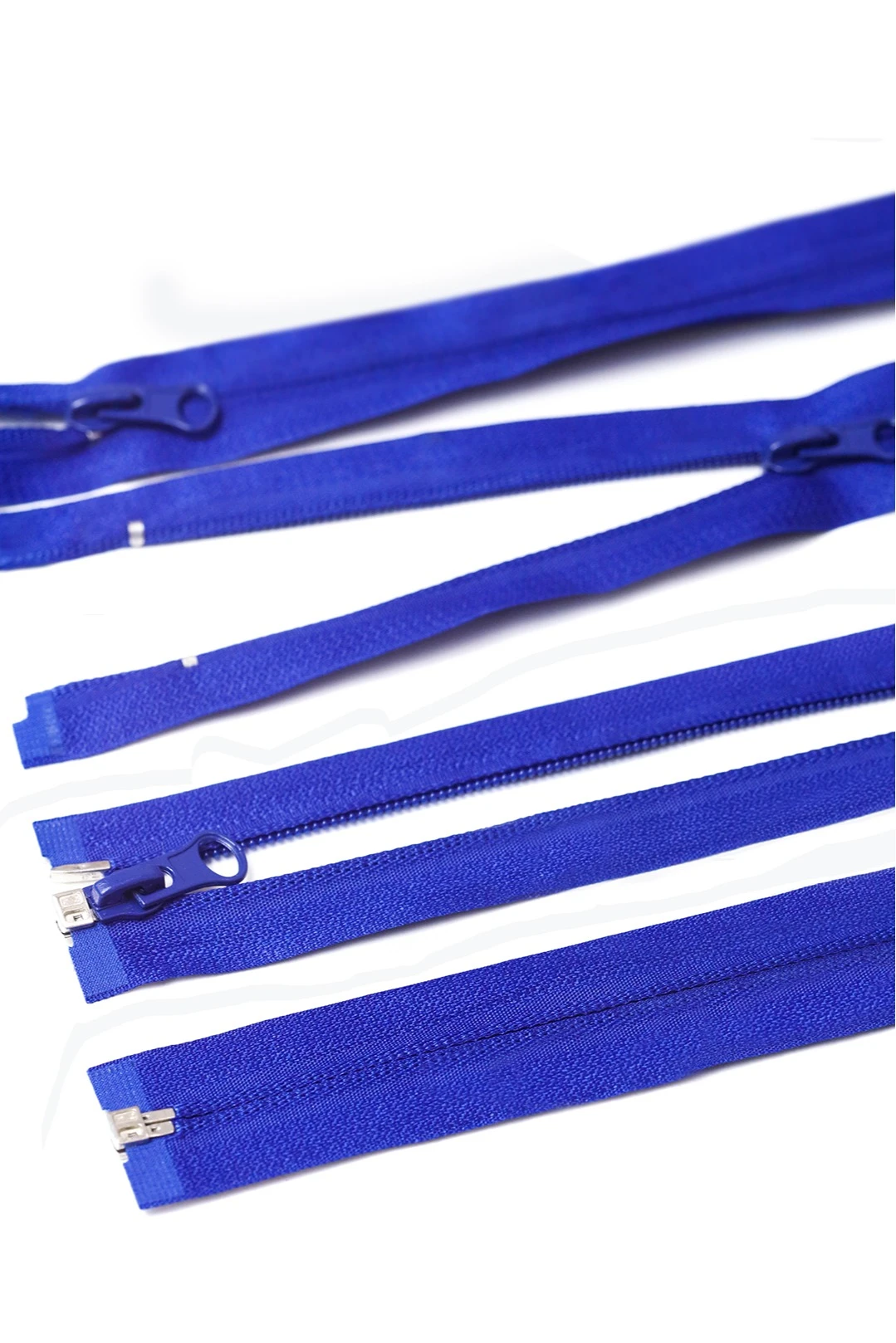 Молния спиральная реверсивная разъемная 80 см, тип 5, василек#1