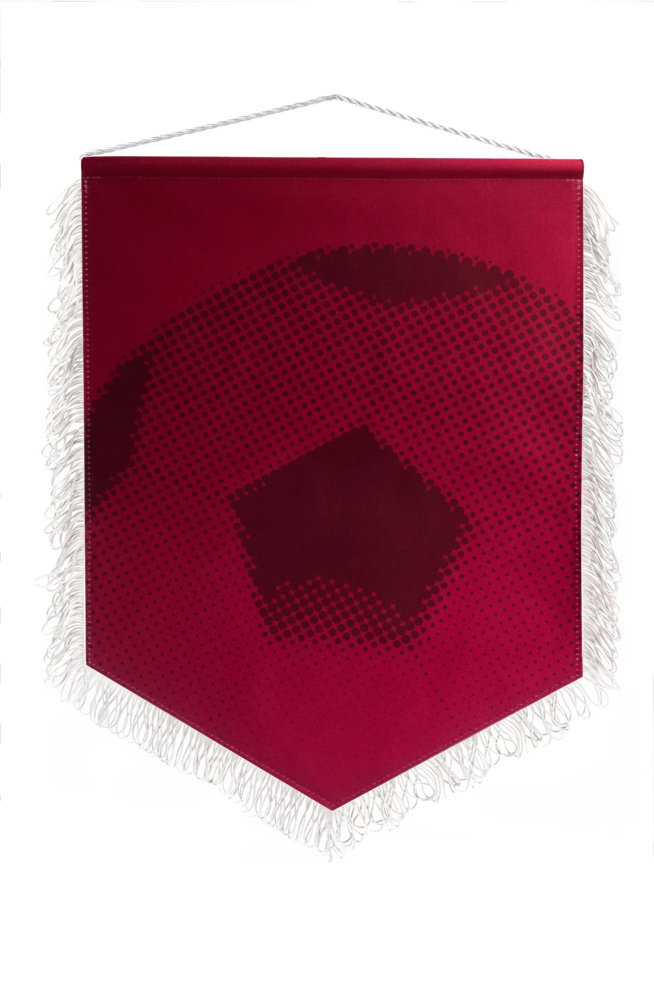 Вымпел Угол печатный с вышивкой из сатена с бахромой, 30х40 см#1