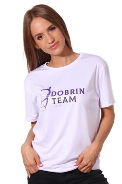 Купить футболку Астер унисекс, однотонную "DOBRIN TEAM"