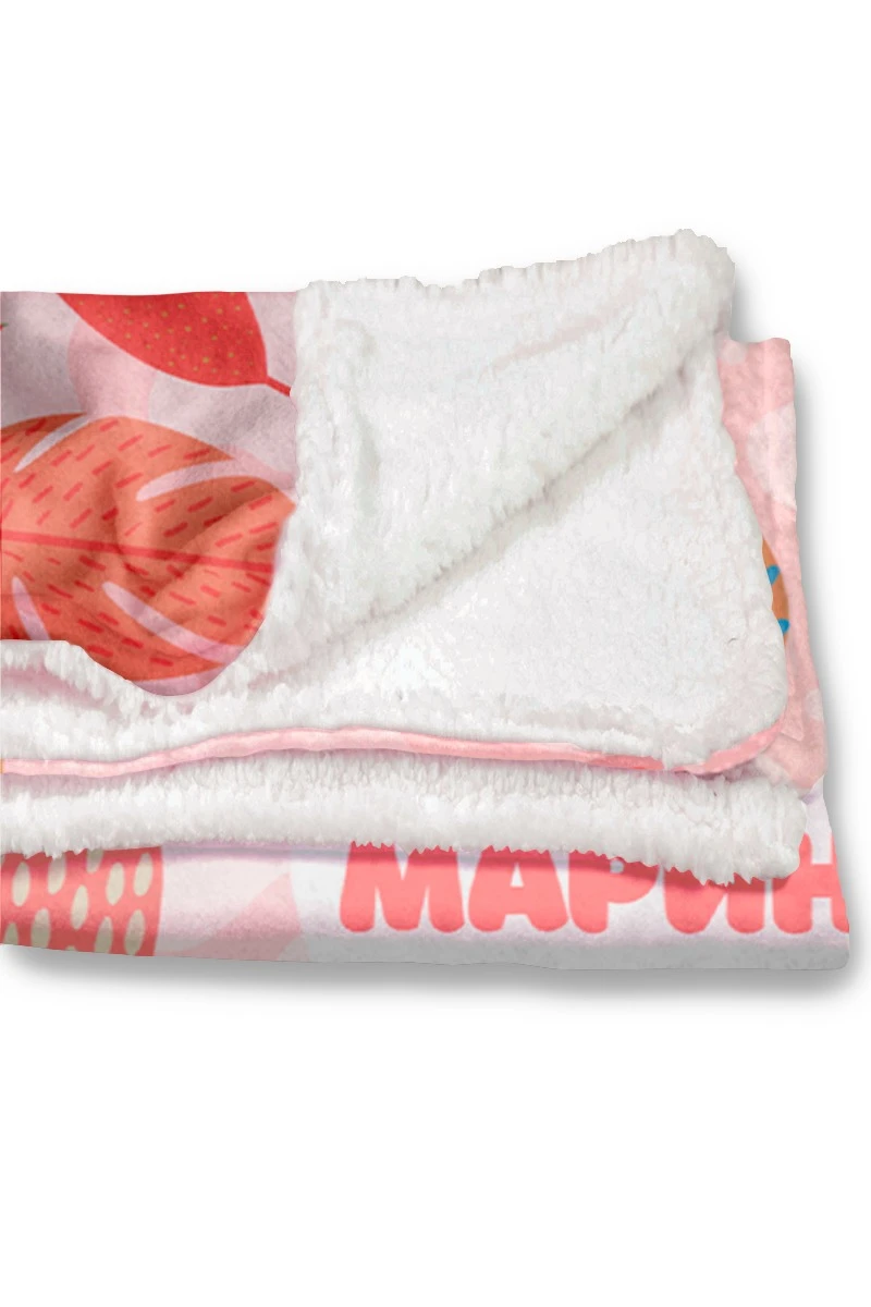 Купить плед Слипи флисовый 140х170 см (двухслойный), с принтом "Marina"