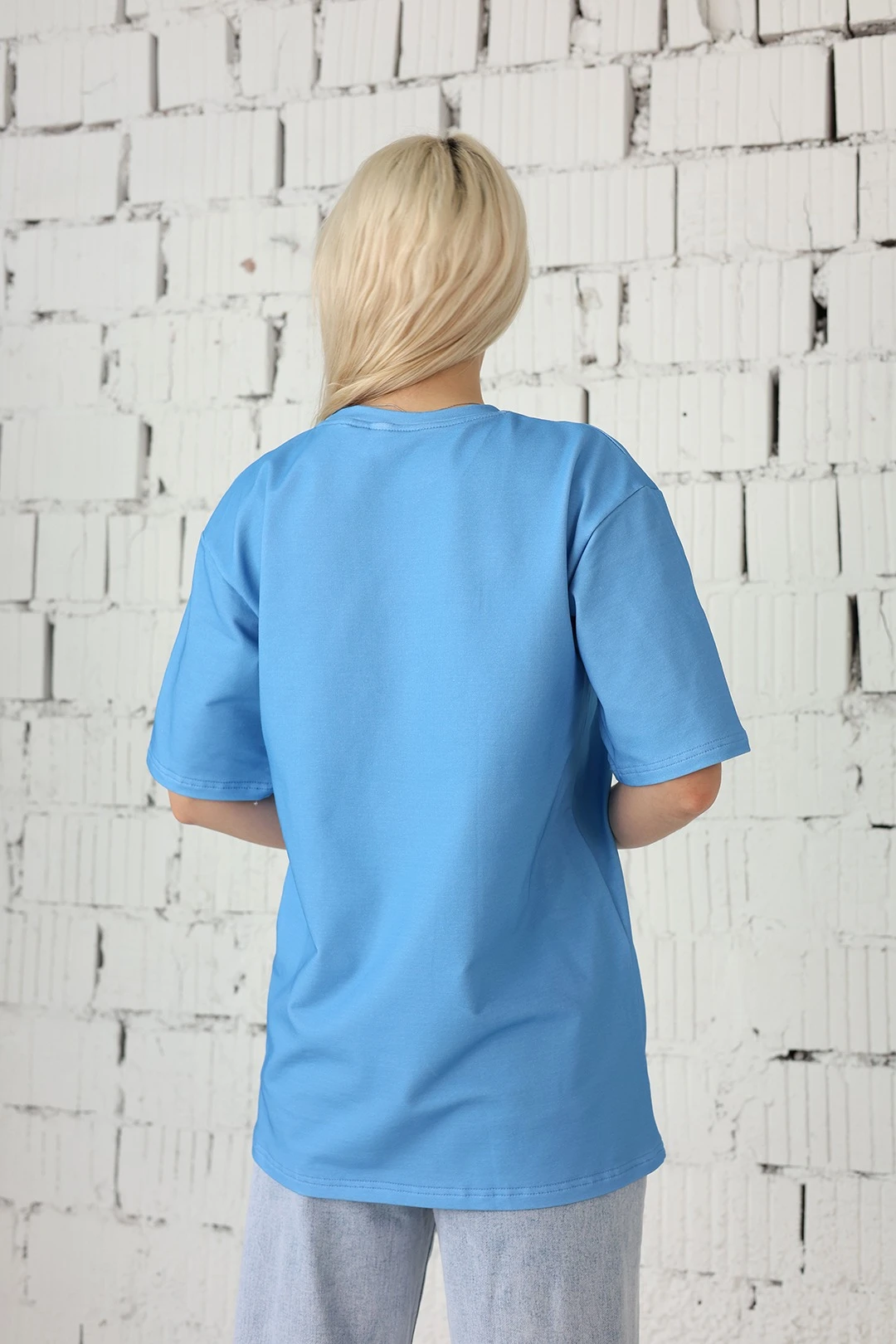 Футболка Мерфи оверсайз унисекс однотонная (хлопок)#4