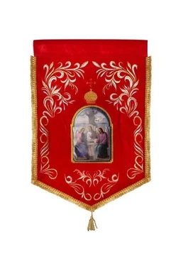 Купить хоругвь вышитая 25х45 см "С образом Ангелов"