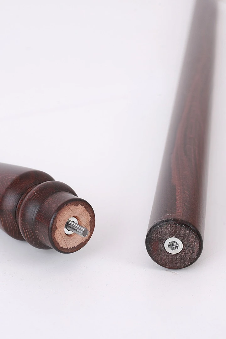 Древко деревянное из бука с хромированной гильзой 2,2 м, Ø 35 мм#1