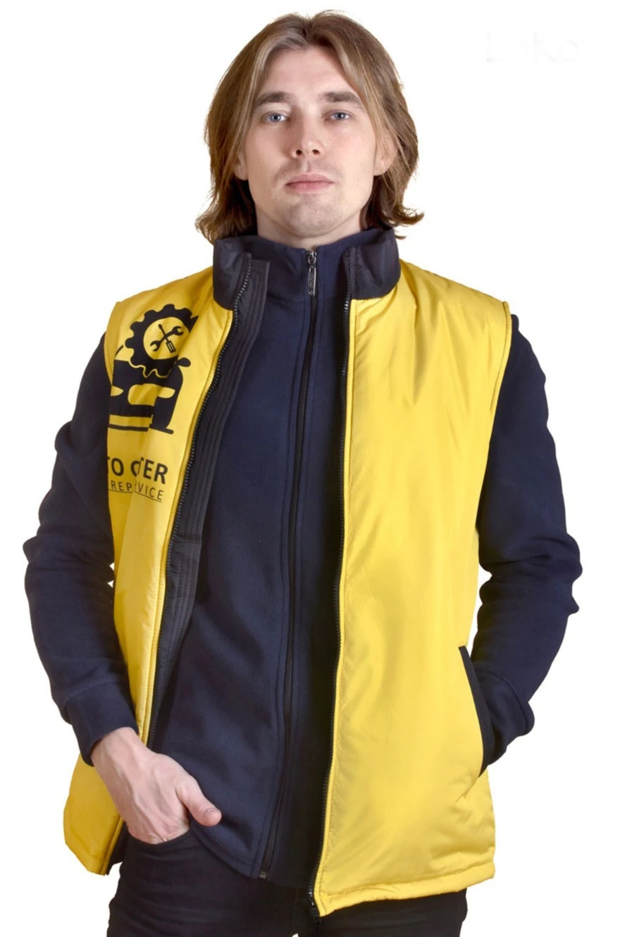 Жилет Детройт на синтепоне унисекс, с полной запечаткой#2