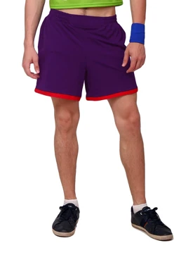Купить шорты унисекс из кулирной глади фиолетовые