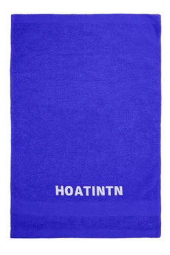 Купить полотенце махровое 50х90 см с вышивкой (Color), синее