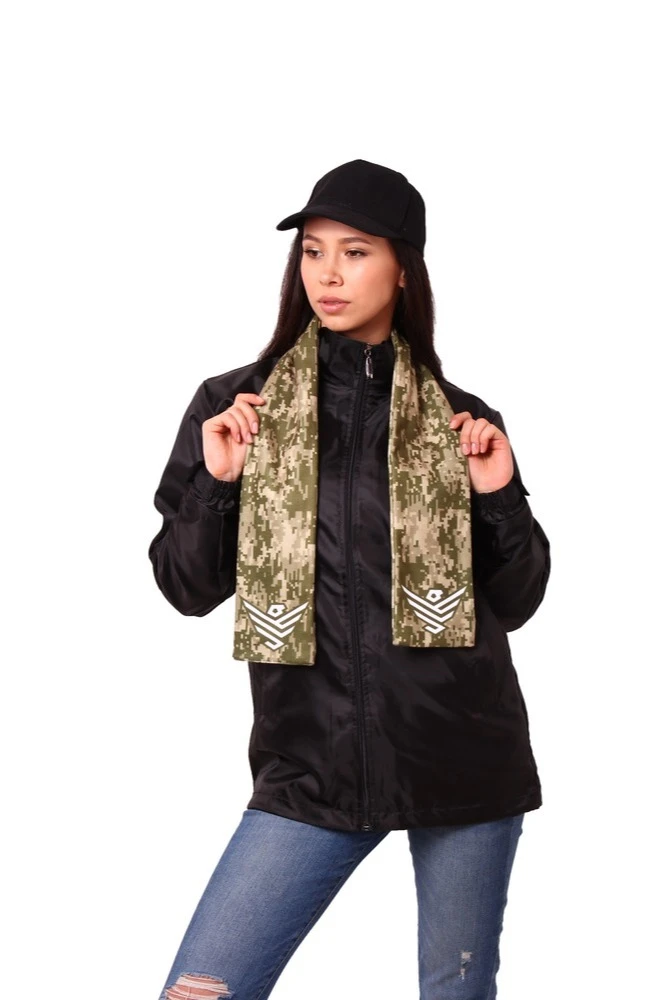 Купить шарф 12х120 см (двухслойный) "Хаки"