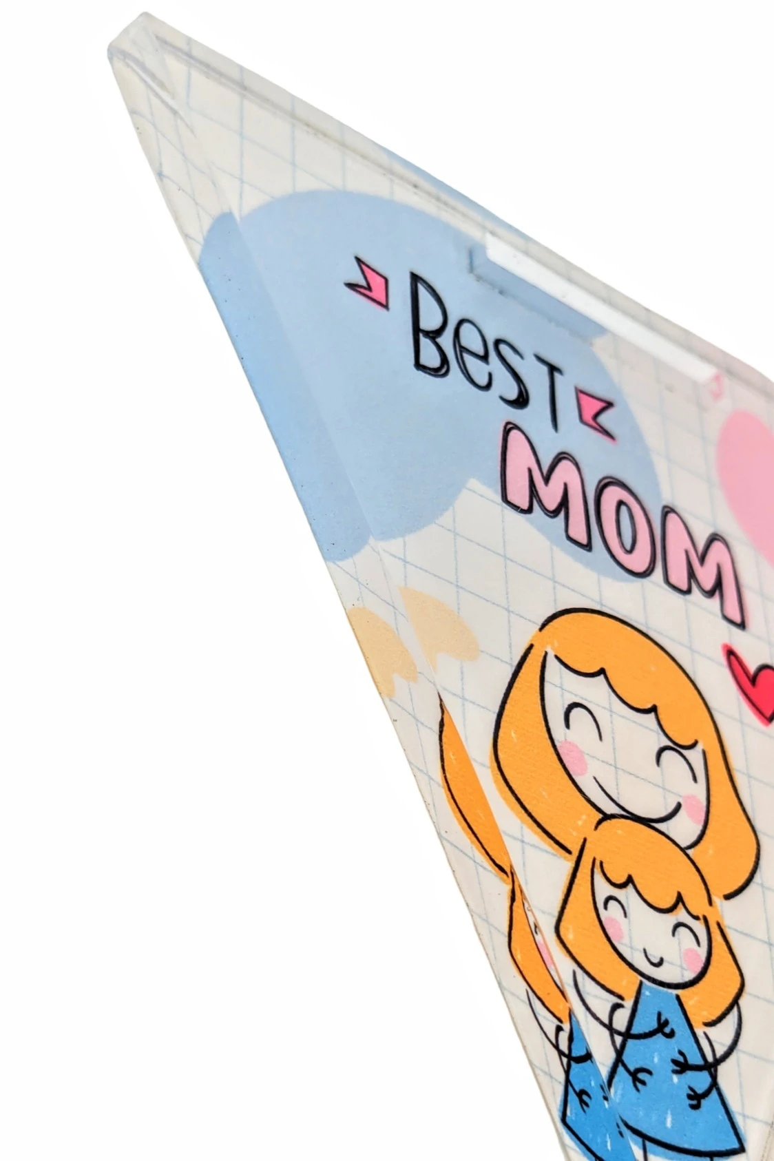 Медаль из акрила АС8004 Треугольник 80 мм с печатью#1