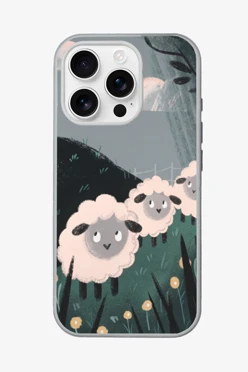 Купить чехол для iPhone 16 Pro с принтом "Sheeps"
