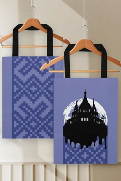 Купить сумку Лайт из габардина 30х40 см, с принтом "Cathedral"