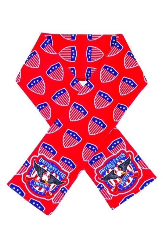 Шарф двухслойный утепленный 15х100 см, с полной запечаткой#6