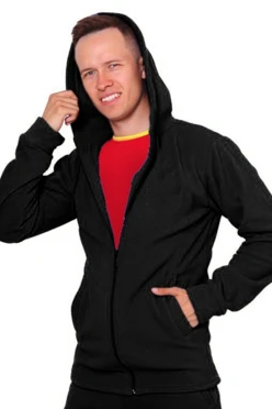 Купить чёрную толстовку Харисон унисекс