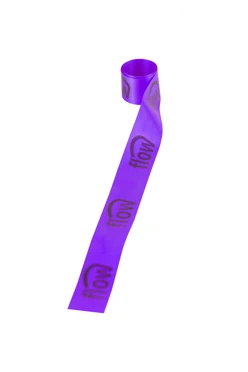 Купить ленту сатин ширина 2,5 см фиолетовая, печать черным с одной стороны